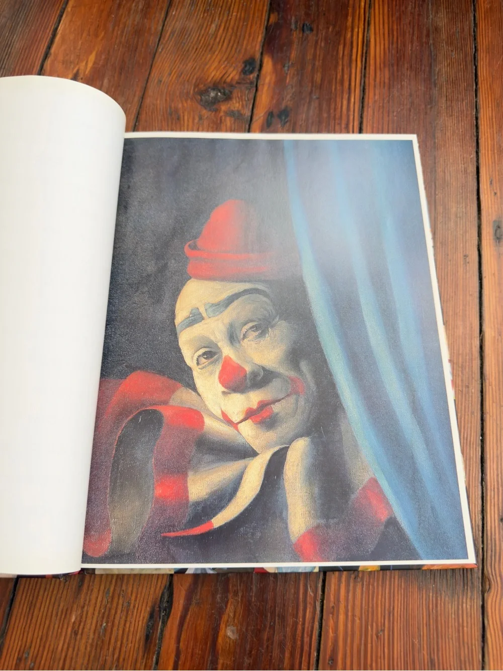 Clown paintings compiled by Diane Keaton w texts by American comedians